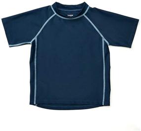 img 2 attached to Leveret Short Sleeve Baby Boys Girls Rash Guard: UPF 50 Sun Protection for Kids & Toddlers (12M-5T)