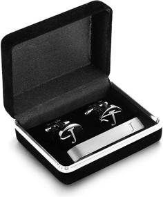 img 3 attached to Stylish LOYALLOOK Engraved Cufflinks for a Professional Touch