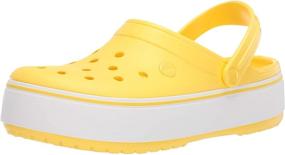 img 4 attached to Crocs Men's and Women's Crocband Platform Clog: Stylish and Comfortable Platform Shoes