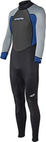 img 3 attached to 🌊 Hyperflex Access Full Body Wetsuit - Men's and Women's 3mm Backzip - Enhanced Warmth with 4-Way Stretch Neoprene - Adjustable Collar and Flat Lock Construction - High Performance UV 50+ Shield