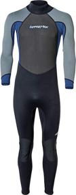 img 4 attached to 🌊 Hyperflex Access Full Body Wetsuit - Men's and Women's 3mm Backzip - Enhanced Warmth with 4-Way Stretch Neoprene - Adjustable Collar and Flat Lock Construction - High Performance UV 50+ Shield