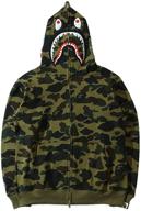 boys' streetwear jacket: shark hoodie sweatshirt for fashionable clothing logo