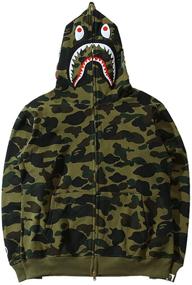 img 4 attached to Boys' Streetwear Jacket: Shark Hoodie Sweatshirt for Fashionable Clothing