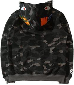 img 1 attached to Boys' Streetwear Jacket: Shark Hoodie Sweatshirt for Fashionable Clothing