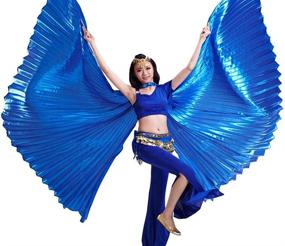 img 1 attached to Pilot-Trade Egyptian Women's Belly Dance Costume: Bifurcate Isis Wings from Egypt