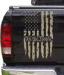 distressed american tailgate constitution compatible exterior accessories and bumper stickers, decals & magnets logo