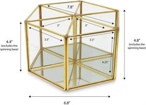 img 2 attached to Isaac Jacobs 6 Compartment Rotating Organizer