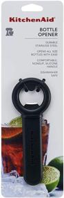 img 2 attached to KitchenAid Gourmet Black Bottle Opener for Effortless Opening