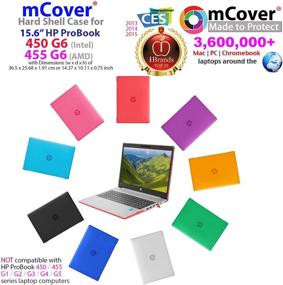 img 3 attached to 📦 mCover Hard Shell Case for 2019 15.6" HP ProBook 450/455 G6 Series (Excludes Older HP ProBook 450/455 G1/G2/G3/G4/G5) Notebook PC (PB450-G6 Aqua)