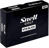 mtb black golf balls by snell logo