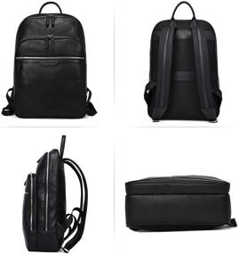 img 3 attached to 🎒 BOSTANTEN Leather Backpack Laptop College: A Classy Carry-All for Professionals and Students