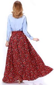 img 1 attached to 👗 Stylish Tov Printed Box Pleats Skirt for a Fashionable Look