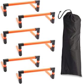 img 4 attached to High-performance Speed Training Hurdles for Athletics, Fitness, and Sports (6 Pack, Height: 5.9 Inches)