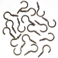 dark bronze screw hooks 20-pack: secure solutions for hanging and organizing logo