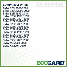 img 2 attached to 🔊 Воздушный фильтр кабины ECOGARD XC15510C премиум-класса с активированным углеродом для устранения запахов - совместим с BMW X3 2004-2010, 325i 2001-2005, 325Ci 2001-2006, 330Ci 2001-2005, 325xi 2001-2005, 330i 2001-2005