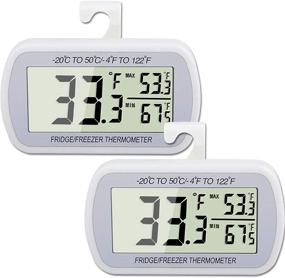 img 4 attached to Waterproof Digital Refrigerator Thermometer Magnetic