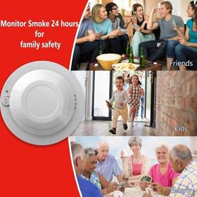 img 3 attached to UL Listed Photoelectric Smoke Alarm with Battery (Included), Battery Operated Fire Safety for Home - 1 Pack