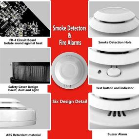 img 1 attached to UL Listed Photoelectric Smoke Alarm with Battery (Included), Battery Operated Fire Safety for Home - 1 Pack
