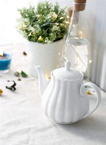 img 1 attached to 🎃 Sweese Pumpkin Fluted Shape Teapot: Elegant Design for a Perfect Tea Experience