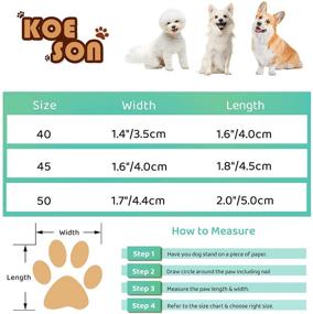 img 1 attached to KOESON Small Dog Shoes - Waterproof Dog Boots with Rubber Non-Slip Outsole | Pet Outdoor Mesh Paw Protector for Doggie | Adjustable Straps Included