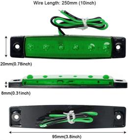 img 3 attached to Enhance Your Boating Experience with Shangyuan LED Interior Boat Lights: Slim Strip Bar Lights for Courtesy, Cockpit, & Navigation in Green (Pack of 2)