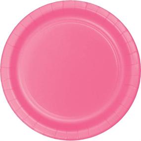 img 1 attached to 🍬 Vibrant Candy Pink Dessert Plates - Creative Converting Touch of Color (96 Count)