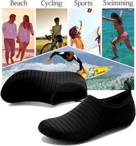 img 1 attached to ANLUKE Water Shoes - Barefoot Aqua Yoga Socks | Quick-Dry Beach Swim Surf Shoes for Women & Men