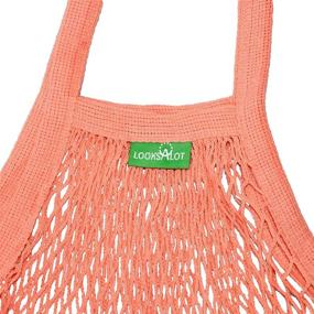 img 1 attached to 🛍️ Premium Mesh Grocery Bags: Reusable Produce Bags for Fruits and Vegetables [4 Pack]