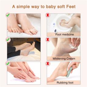 img 2 attached to 👣 Exfoliating Foot Peel Mask 3 Pack - Baby Foot Peel, Callus Remover for Feet, Peeling Feet Mask, Dead Skin Scrubber, Dermaplaning Tool, Exfoliating Callus Peel Booties (in Rose)