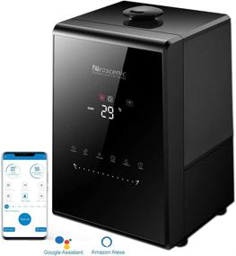 img 4 attached to 🌬️ Proscenic 808C Humidifier: Warm & Cool Mist, Alexa/WiFi Compatible | 7-speed, Quiet Baby Mode | 5.8L Capacity for Large Rooms