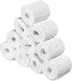 img 4 attached to 🏥 Navaris Plaster Cloth Rolls - Pack of 10 - Versatile Gauze Bandages for Body Casts, Crafting and Belly Molds - Easy-to-Use Wrap Strips - 2" W x 118" L