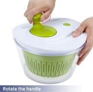 🥗 large 5-quart ovos salad spinner: quick dry keeper for fruits and vegetables - bpa free, easy drain, faster food prep, tastier salads logo