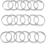 craftdady pack of 1000 round split key ring connectors 25mm 1 inch double loops metal flat key chain rings for jewelry making, car & home key organization logo