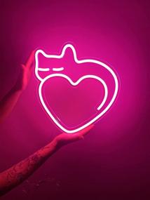 img 1 attached to 🌟 POsell Personalized Pink Neon Sign: Perfect Wall Decor for Bedroom, Living Room, Bar, Party, Christmas & Wedding - Illuminate and Spark up your Home!