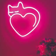 🌟 posell personalized pink neon sign: perfect wall decor for bedroom, living room, bar, party, christmas & wedding - illuminate and spark up your home! логотип