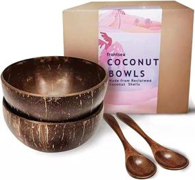 img 4 attached to Frontsea Coconut Smoothie Dinnerware Natural