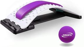 img 4 attached to 🏋️ Набор для растяжки и массажа спины "Ultimate Back Stretcher and Massage Ball" для облегчения боли в нижней части спины - устройство для массажа спины SUNANTH, растяжка поясницы, облегчение боли в позвоночнике, поддержка при грыжах диска.