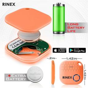 img 3 attached to 🔑 Rinex GPS Bluetooth Ключевой находчик - Устройство для поиска ключа с приложением, совместимым с Siri и дополнительной батарейкой - Устройство трекера с функцией анти-потери для телефона, багажа, рюкзака и кошелька - Метки для трекинга чипов