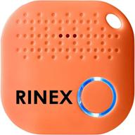 🔑 rinex gps bluetooth ключевой находчик - устройство для поиска ключа с приложением, совместимым с siri и дополнительной батарейкой - устройство трекера с функцией анти-потери для телефона, багажа, рюкзака и кошелька - метки для трекинга чипов логотип