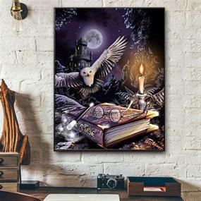 img 3 attached to 🦉 Magical Harry Potter Owl Paint by Numbers Kit | DIY Painting for Adults and Kids | Halloween Owl Acrylic Painting Kit for Home Décor, Living Room, Bedroom