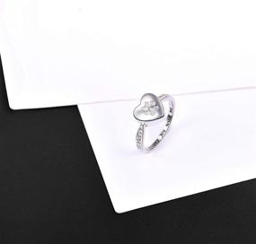 img 2 attached to 🐾 Fookduoduo Pet Lover's 925 Sterling Silver Paw Print Urn for Ashes-Carrying You Always Finger Ring-Cremation Jewelry for Dogs & Cats