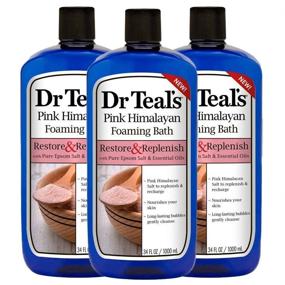 img 3 attached to Dr Teals Foaming 3 Pack Himalayan