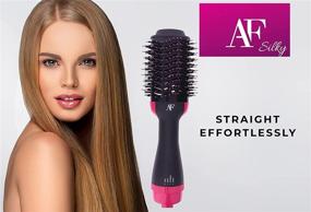 img 2 attached to 💁 Revitalize Your Hair with the AF Silky Hair Dryer Brush 3 in 1 Volumizer Packaged with a Tail Comb