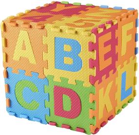 img 2 attached to 🔤 Vibrant Alphabet Fun: DIMPLE 36 Piece Colorful Interlocking Set