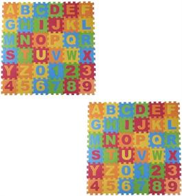 img 4 attached to 🔤 Vibrant Alphabet Fun: DIMPLE 36 Piece Colorful Interlocking Set