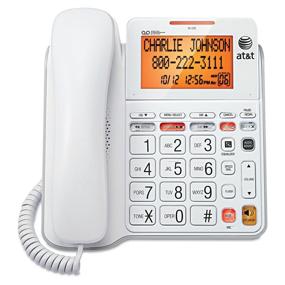 img 1 attached to 📞 Renewed AT&T CL4940 Corded Phone: Answering System, Backlit Display - White