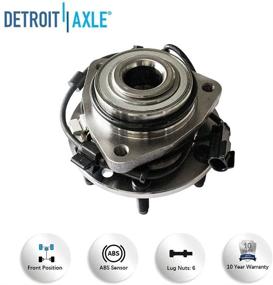 img 1 attached to 🔧 Подшипник ступицы переднего колеса Premium Chevy Trailblazer - Detroit Axle, Isuzu Ascender, Olds Bravada, GMC Envoy, Buick Rainier - комплект из 1 шт. с ABS