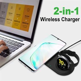 img 3 attached to ⚡️ HATALKIN Wireless Charger for Samsung Galaxy Watch and Phone Charger Charging Pad Stand Compatible with Galaxy Watch 3 41mm 45mm 42mm 46mm Active 2 / S21/ Note20/20 Ultra/Buds 2/Live Samsung Products+