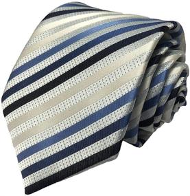 img 2 attached to 👔 Timeless Light Stripe Jacquard Necktie