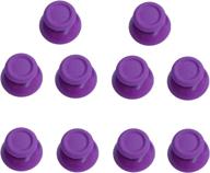 🎮 set of 5 purple replacement analog stick joystick thumbsticks thumb grips buttons for playstation dualshock 4 ps4 controller gamepad logo
